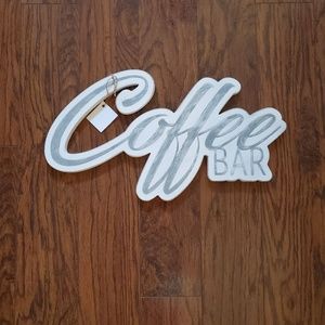 Coffee bar sign